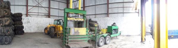 tyre baler baling used tyres